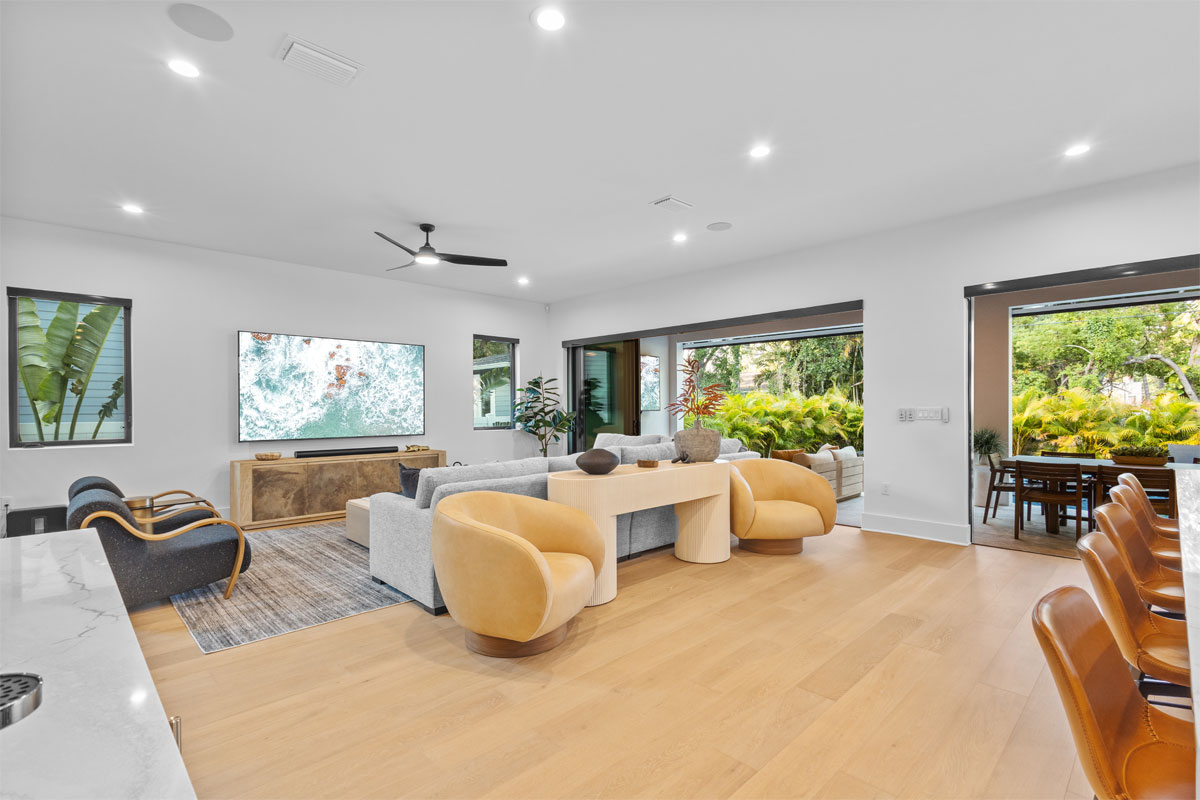 Two Story Modern Home living area