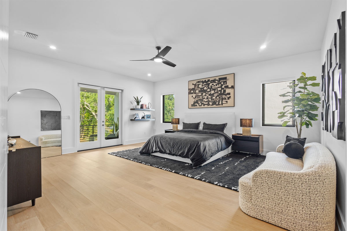 Two Story Modern Home bedroom